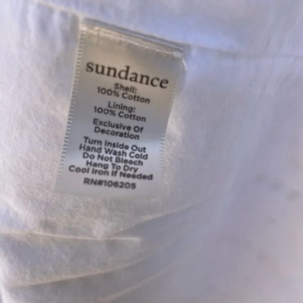 Sundance Sugar Sand White Eyelet PomPom Tank Sz M - Picture 6 of 10